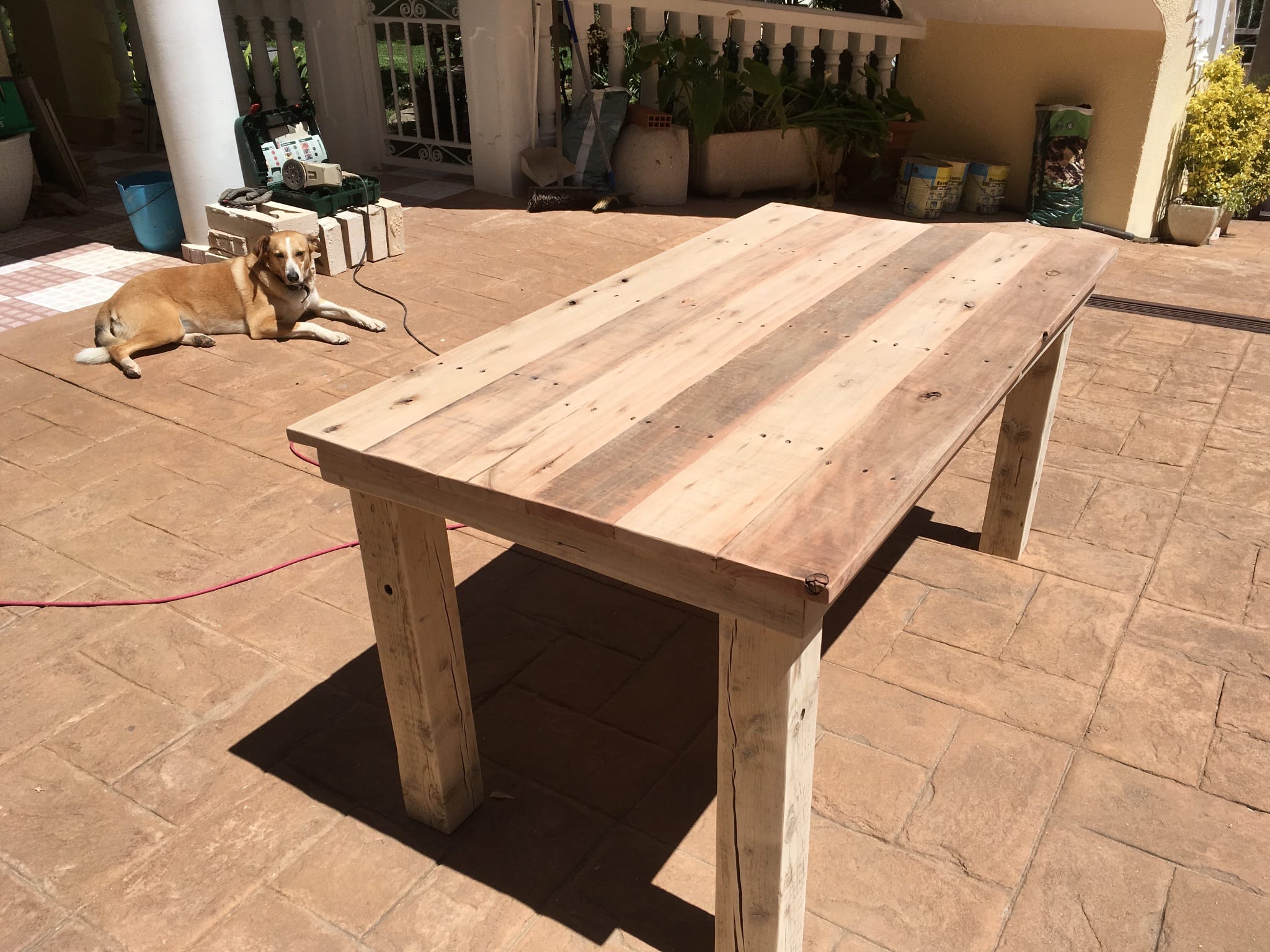 The table after sanding