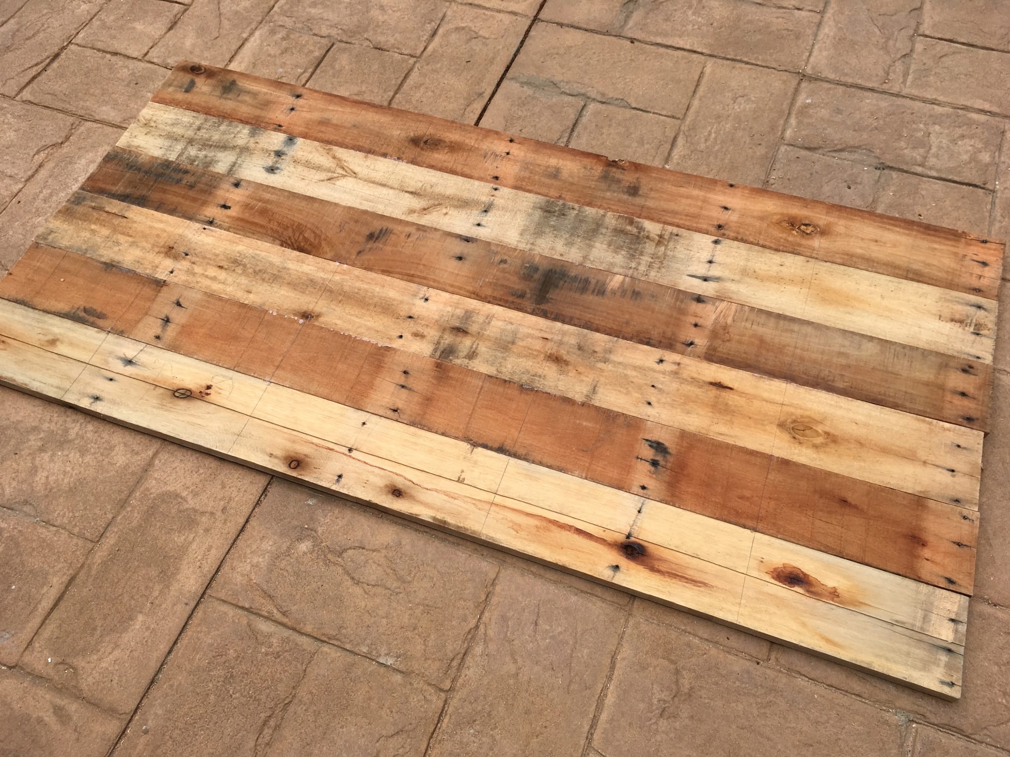 The table top glue up