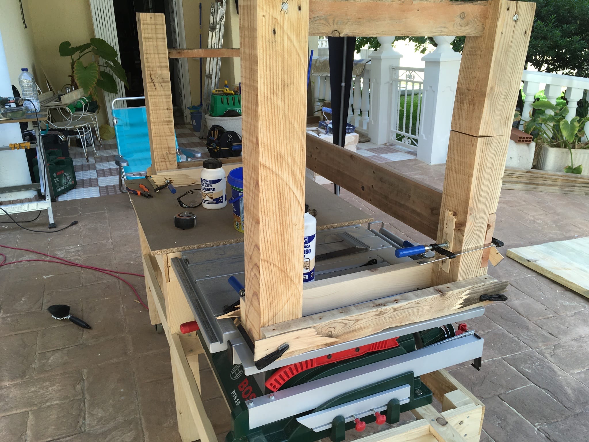 The rear legs cut shorter