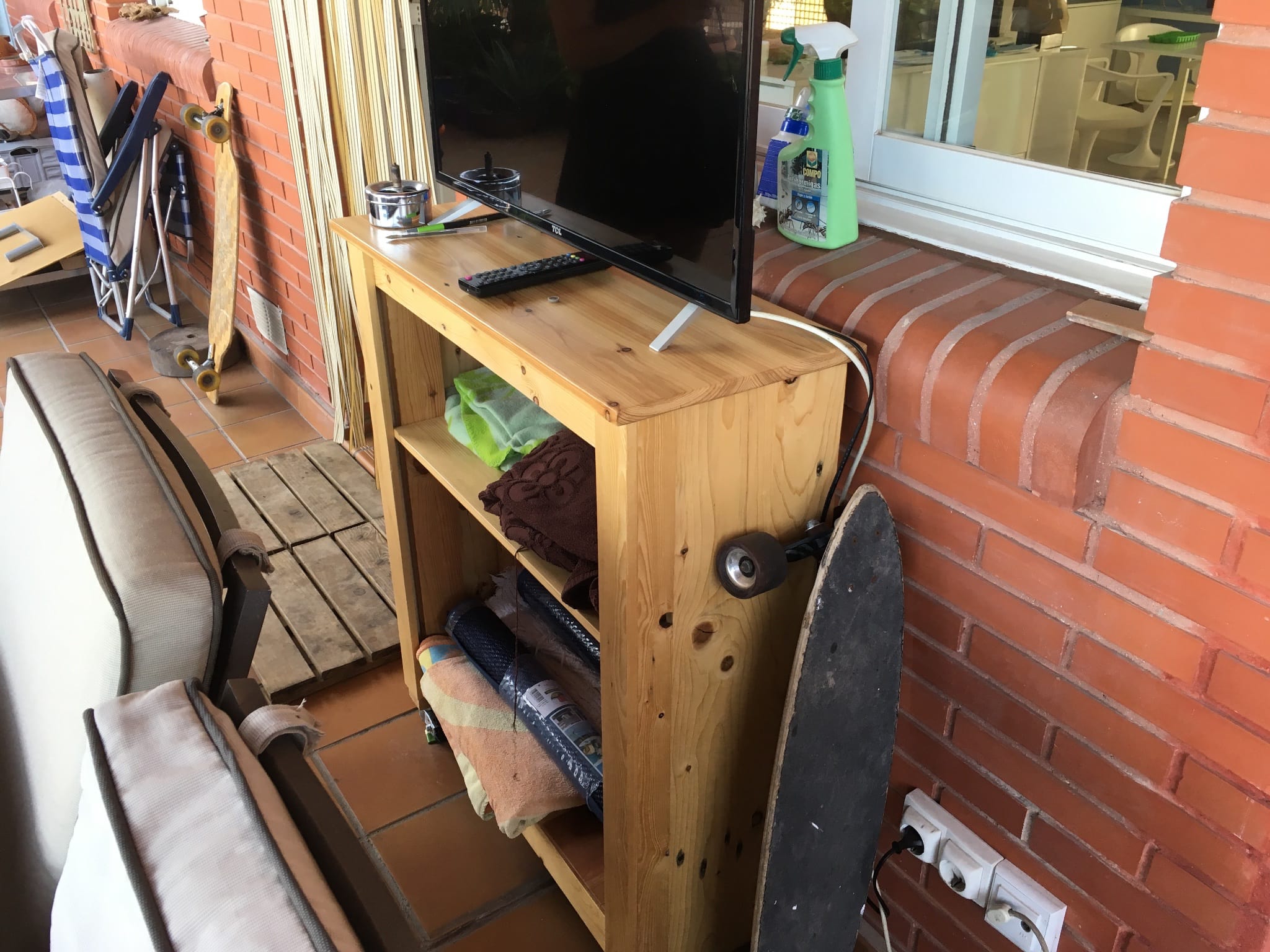 Another photo of the finished stand in location